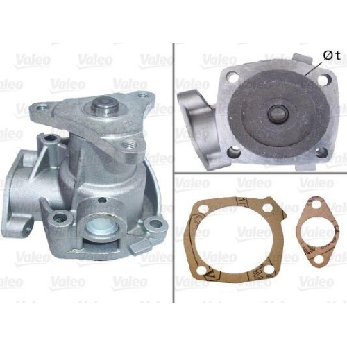Wasserpumpe Motork&uuml;hlung Valeo 506335 f&uuml;r Alfa Romeo Fiat Lancia
