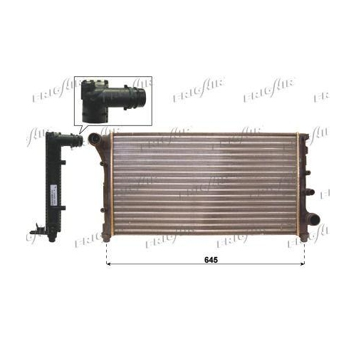 Kühler Motorkühlung Frigair 01043117 für Alfarome/fiat/lanci