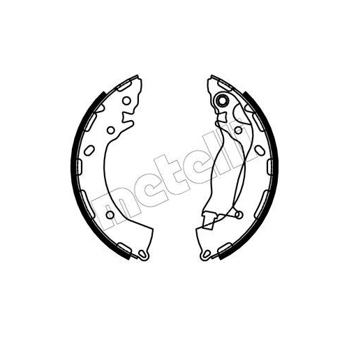 Bremsbackensatz Metelli 53-0747 f&uuml;r Hyundai Hinterachse