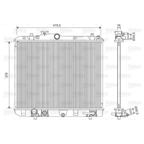 K&uuml;hler Motork&uuml;hlung Valeo 701604 f&uuml;r Opel Suzuki Vauxhall