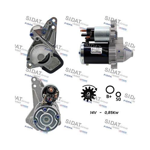 Starter Sidat S12MH0828 f&uuml;r Mitsubishi Renault