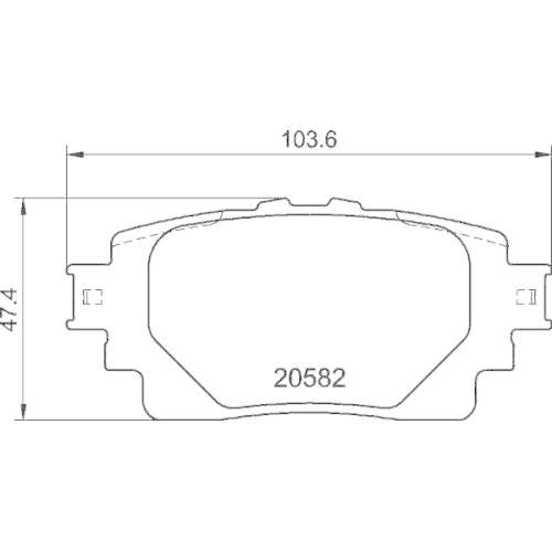 Bremsbelagsatz Scheibenbremse Brembo P83174 Prime Line f&uuml;r Suzuki Toyota Lexus