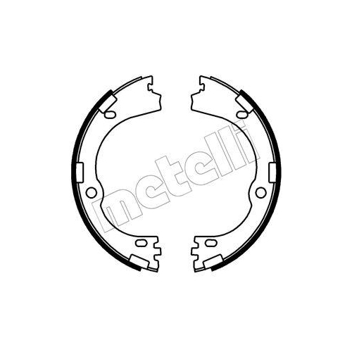 Bremsbackensatz Feststellbremse Metelli 53-0752 f&uuml;r Hyundai Kia Hinterachse