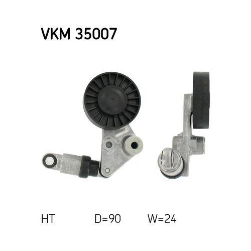 Riemenspanner Keilrippenriemen Skf VKM 35007 f&uuml;r Opel Saab Vauxhall Mitte