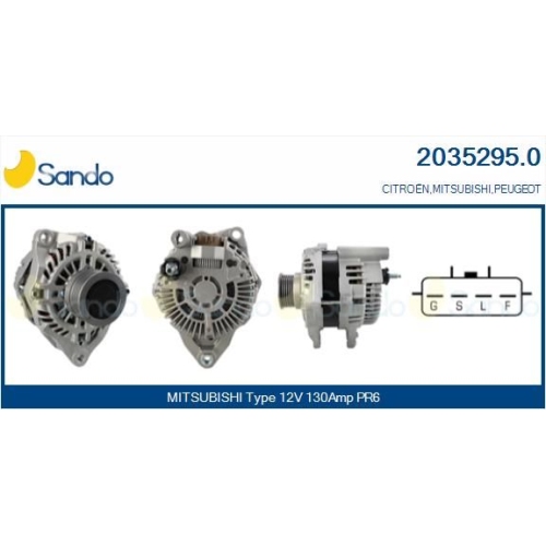 Generator Sando 2035295.0 f&uuml;r Mitsubishi Citro&euml;n/peugeot