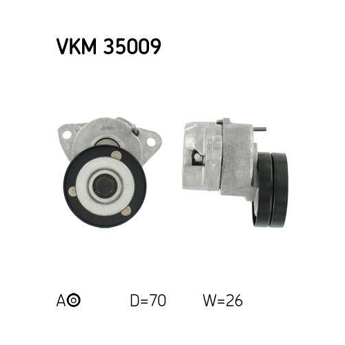 Riemenspanner Keilrippenriemen Skf VKM 35009 f&uuml;r Opel Vauxhall Chevrolet Daewoo