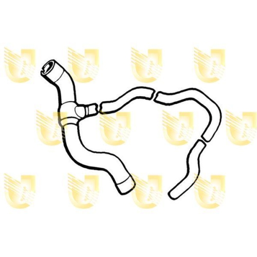 Kühlerschlauch Unigom S1331 für Fiat Links Unten