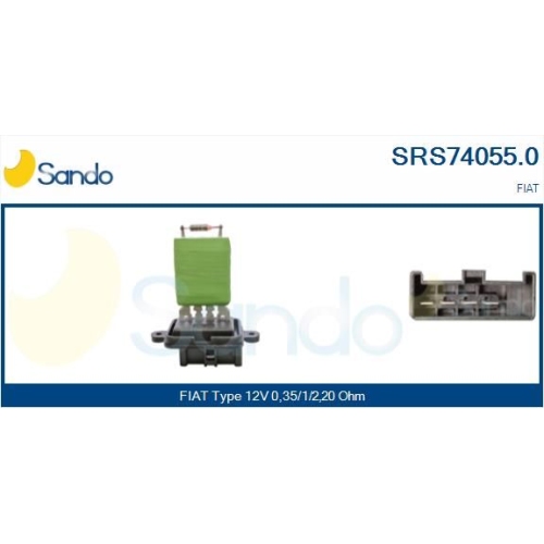 Widerstand Innenraumgebläse Sando SRS74055.0 für Fiat