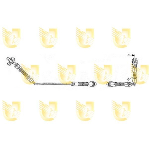 Bremsschlauch Unigom 377876 für Bmw Hinterachse Links