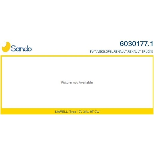 Starter Sando 6030177.1 f&uuml;r Fiat Iveco Lancia