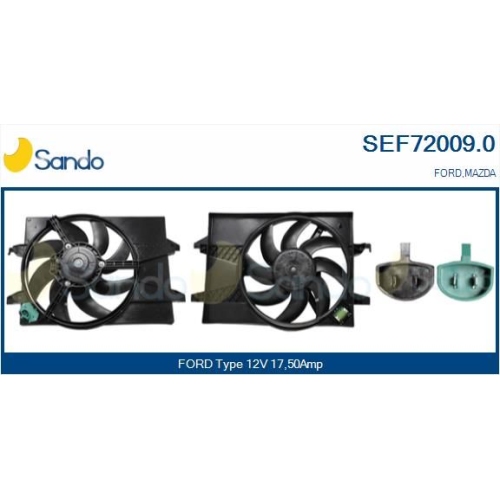 Elektromotor K&uuml;hlerl&uuml;fter Sando SEF72009.0 f&uuml;r Ford Mazda