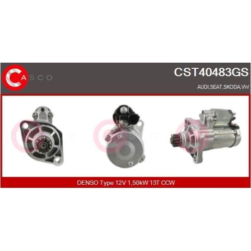 Starter Casco CST40483GS Genuine für Vag Für Fahrzeuge Mit Kaltstartautomatik