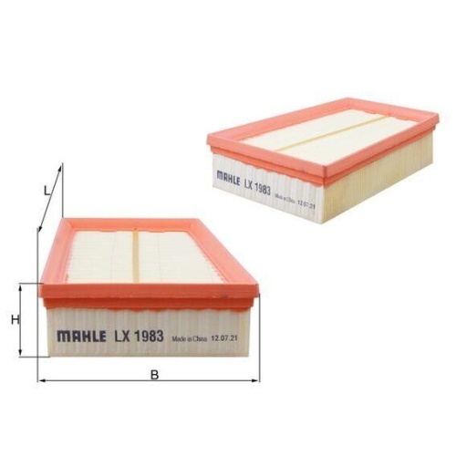 Luftfilter Mahle LX 1983 f&uuml;r Nissan Renault