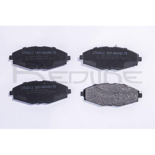 Bremsbelagsatz Scheibenbremse Red-line 27DW012 f&uuml;r Chevrolet Chery Vorderachse