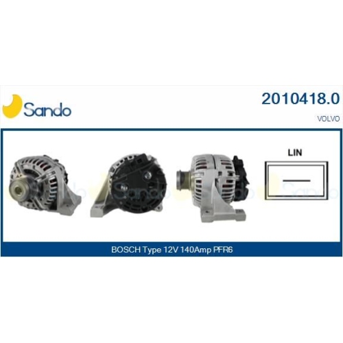 Generator Sando 2010418.0 f&uuml;r Volvo