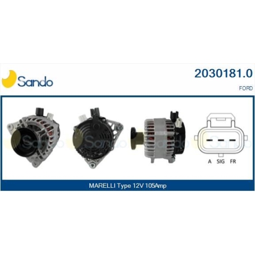 Generator Sando 2030181.0 f&uuml;r Ford