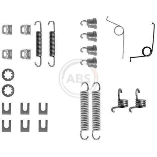 Zubeh&ouml;rsatz Bremsbacken A.b.s. 0545Q f&uuml;r Fiat Peugeot Renault Seat Talbot Dacia