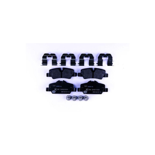Bremsbelagsatz Scheibenbremse Hella 8DB 355 021-481 f&uuml;r Mini Amc Hinterachse