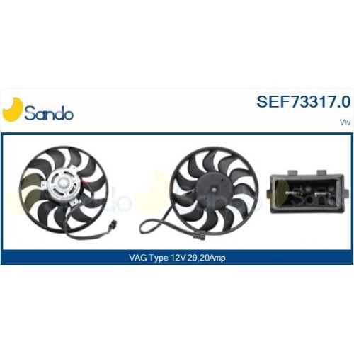 L&uuml;fter Motork&uuml;hlung Sando SEF73317.0 f&uuml;r Vag