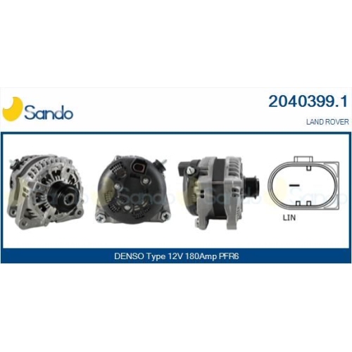 Generator Sando 2040399.1 f&uuml;r Jaguar Land Rover