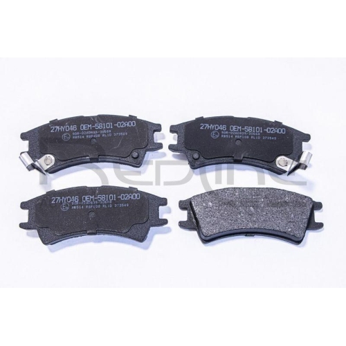 Bremsbelagsatz Scheibenbremse Red-line 27HY046 f&uuml;r Hyundai Vorderachse