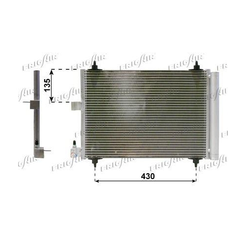 Kondensator Klimaanlage Frigair 0803.3021 für Citroën/peugeot