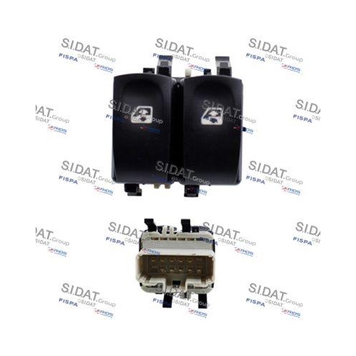 Schalter Fensterheber Sidat 5.145454A2 für Renault Vorne Links