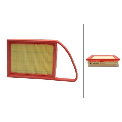 Luftfilter Hella 8ZA 366 136-851 f&uuml;r Citro&euml;n Fiat Mitsubishi Opel Peugeot Toyota