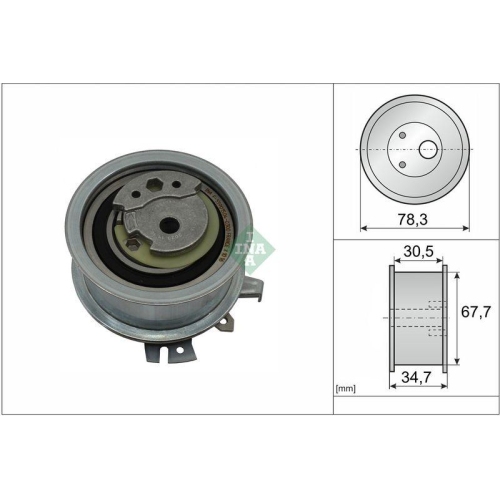 Spannrolle Zahnriemen Ina 531 0565 30 f&uuml;r Audi Ford Seat Skoda VW