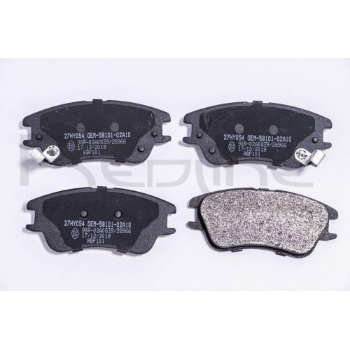 Bremsbelagsatz Scheibenbremse Red-line 27HY054 f&uuml;r Hyundai Vorderachse