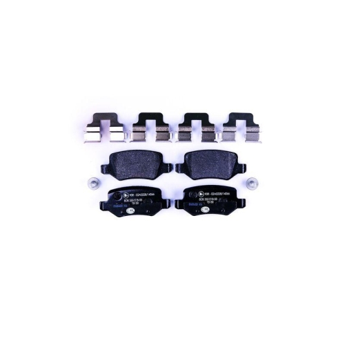 Bremsbelagsatz Scheibenbremse Hella 8DB 355 018-531 f&uuml;r Mercedes Benz Evobus Amc