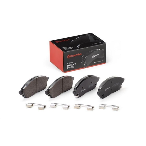 Bremsbelagsatz Scheibenbremse Brembo P37031 Prime Line f&uuml;r Jeep Vorderachse