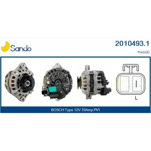 Generator Sando 2010493.1 f&uuml;r Piaggio