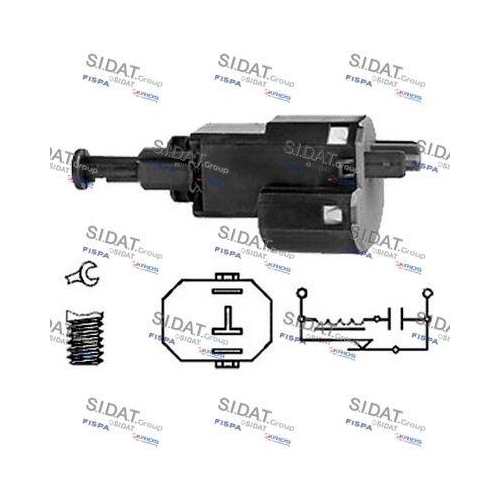 Bremslichtschalter Sidat 5.140051 für Opel Chevrolet General Motors