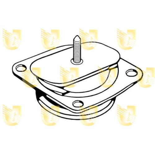 Lagerung Motor Unigom 395247 für Alfa Romeo Vorne Rechts