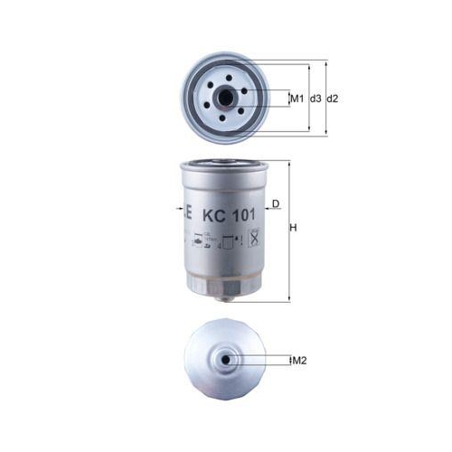 Kraftstofffilter Mahle KC 101 f&uuml;r Hyundai Kia