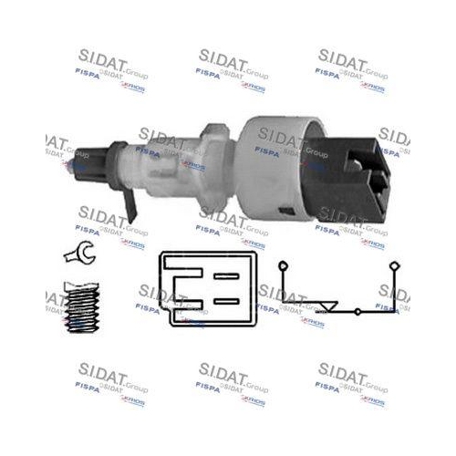 Bremslichtschalter Sidat 5.140053 für Alfa Romeo Fiat Iveco Lancia