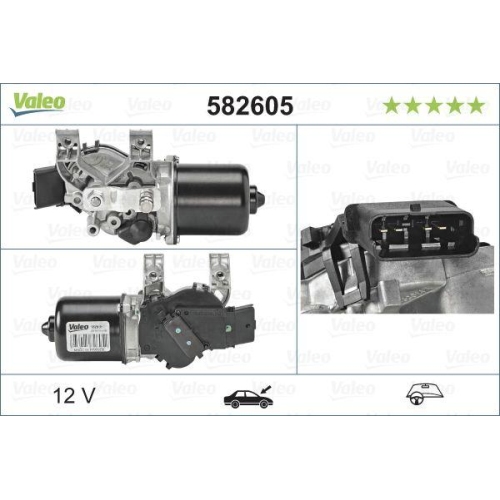 Wischermotor Valeo 582605 Original Teil für Renault Vorne