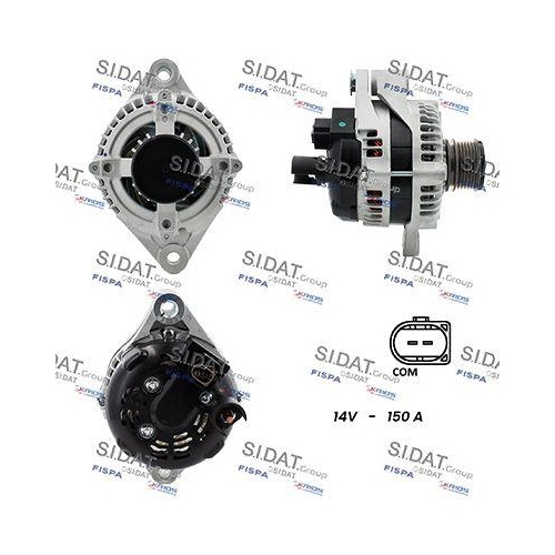 Generator Sidat A12DE1338A2 f&uuml;r Alfa Romeo Fiat Lancia Jeep