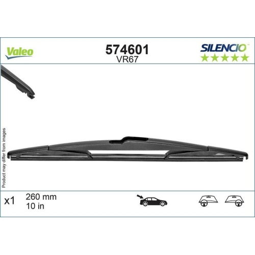 Wischblatt Valeo 574601 Silencio Rear f&uuml;r Chrysler Fiat Lancia Jeep Hinten