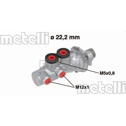 Hauptbremszylinder Metelli 05-0693 f&uuml;r Citro&euml;n Peugeot