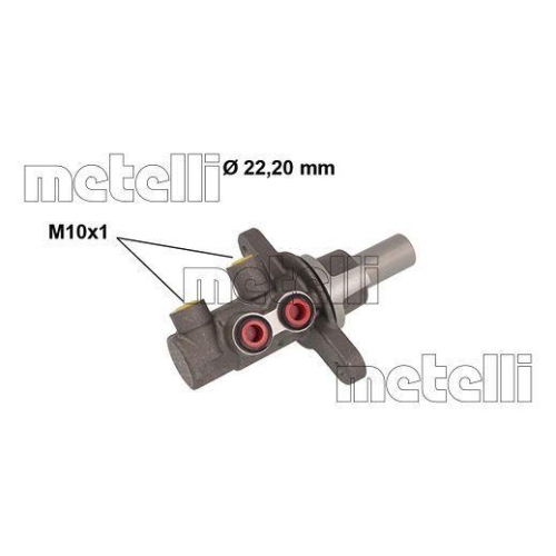 Hauptbremszylinder Metelli 05-0840 f&uuml;r Toyota
