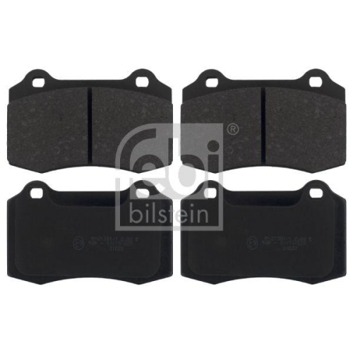 Bremsbelagsatz Scheibenbremse Febi Bilstein 16887 f&uuml;r Citro&euml;n Jaguar Peugeot DS