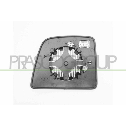 Spiegelglas Außenspiegel Prasco FD9367513 für Ford Rechts