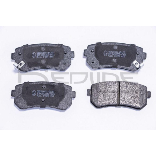 Bremsbelagsatz Scheibenbremse Red-line 27KI050 f&uuml;r Hyundai Kia Hinterachse