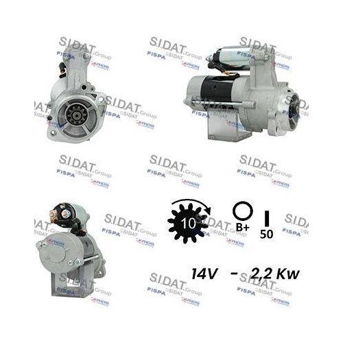 Starter Sidat S12VA0174A2 f&uuml;r Hyundai Kia