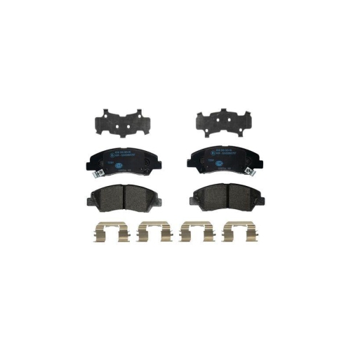 Bremsbelagsatz Scheibenbremse Hella 8DB 355 023-001 f&uuml;r Hyundai Amc Vorderachse