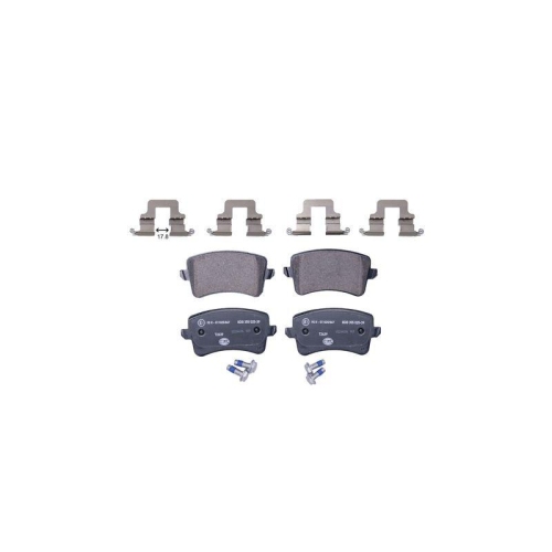 Bremsbelagsatz Scheibenbremse Hella 8DB 355 025-391 f&uuml;r Audi Seat Skoda VW Amc