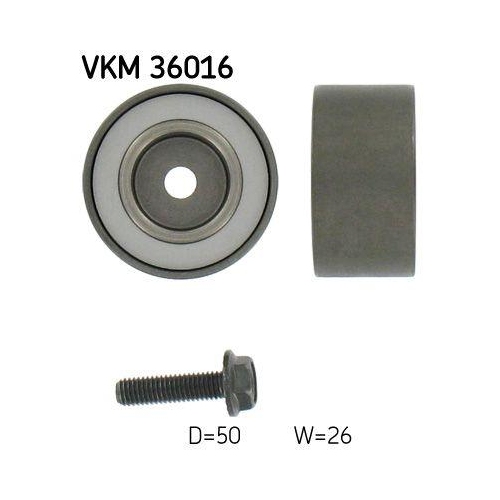 Umlenk /führungsrolle Keilrippenriemen Skf VKM 36016 für Mitsubishi Renault Oben