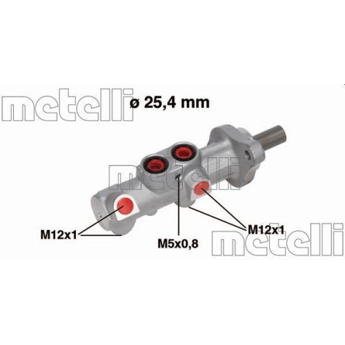Hauptbremszylinder Metelli 05-0756 f&uuml;r Volvo